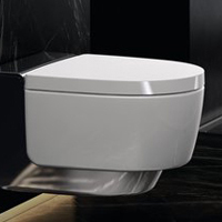 Geberit AquaClean Mera Comfort WC japonais sur pied sans bride avec  réservoir de chasse encastré blanc brillant - 146.240.11.1 