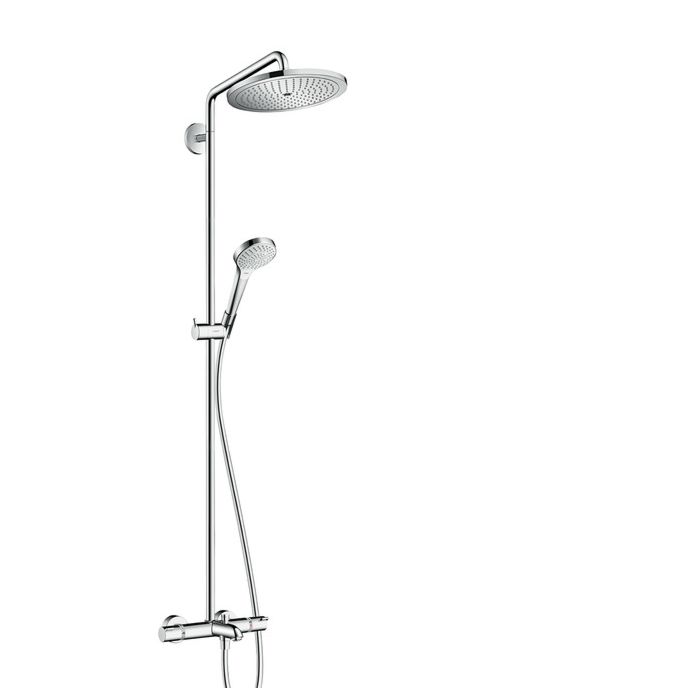 tekort verlies uzelf Smeltend hansgrohe Croma Select 280 Air Showerpipe shower system 26792000 chrome,  1jet, d = 280 mm, for bathtub