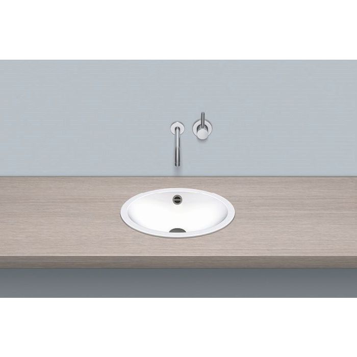 Alape Built In Basin Eb O425 42 5 X 32 5 Cm White No Tap Hole With Overflow