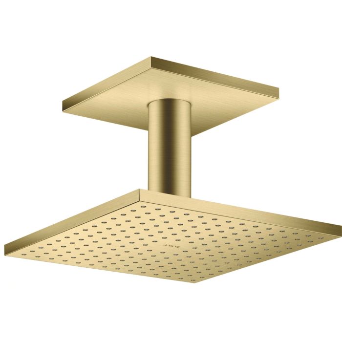 Hansgrohe Axor Overhead Shower 35308950 With Ceiling Connection Brushed Brass