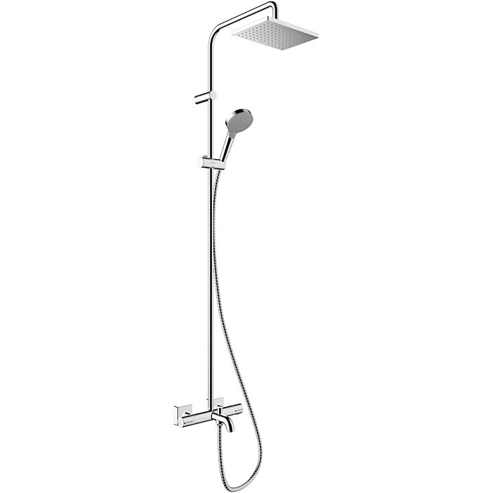hansgrohe Vernis Shape showerpipe 26284000 with bath thermostat, chrome