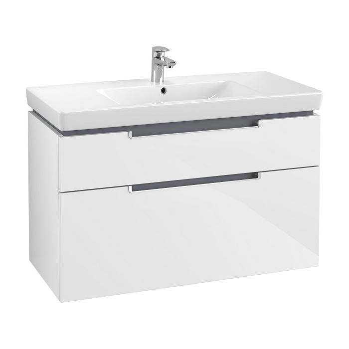 Vooruitzicht lengte Extractie Villeroy & Boch Vanity unit Subway 2.0 A91500DH 987 x 590 x 449 mm Glossy  White
