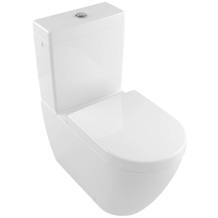 vereist premie Ondergeschikt Villeroy & Boch Washdown WC for close-coupled WC-suite, rimless Subway 2.0  5617R0R1 370 x 700 mm White Alpin CeramicPlus DirectFlush