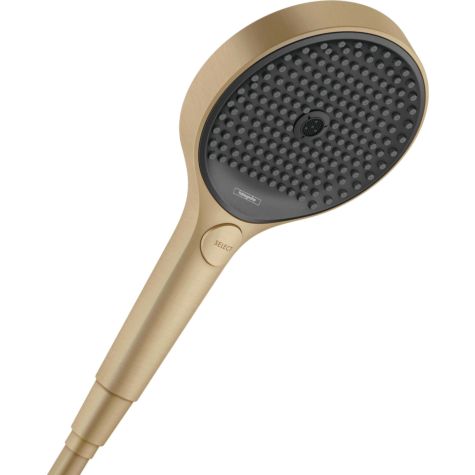 hansgrohe Rainfinity hand shower 26865140 3jet, shower head 130 mm, 9 l/min, brushed bronze