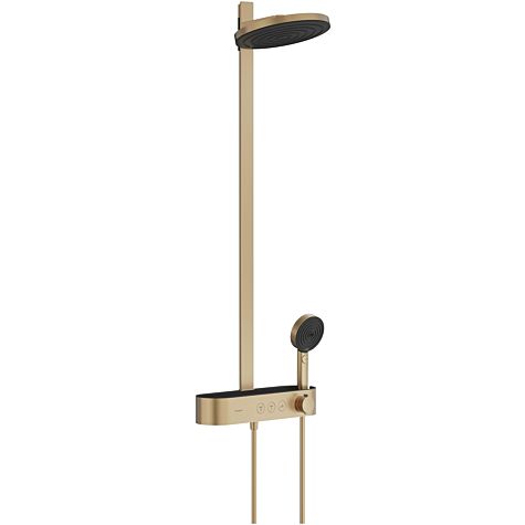 hansgrohe Pulsify S Showerpipe 260 2jet 24241140 EcoSmart mit ShowerTablet Select 400, bronze gebürstet (brushed bronze)