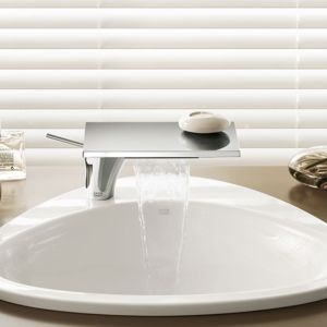 hansgrohe Axor Massaud Waschtischmischer 18010000 chrom, unverschliessbares Siebventil