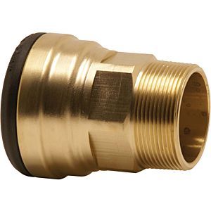 Aalberts VSH Tectite raccord de transition 4751549 42 mm x R 1 1/2, bronze, IG/AG, cuivre, amovible