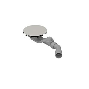 Bette Bonde/trop-plein BetteAir B524-410 pour carrelage douche, argent