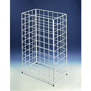 CWS paper basket 903102000 white, 41x25x62cm, made of steel wire, capacity 60l, made of steel wire
