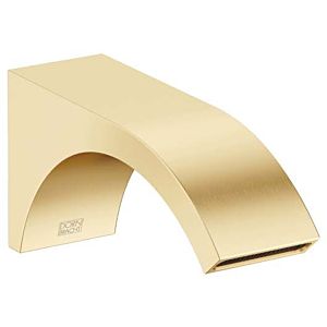 Dornbracht Cyo wall spout 13800811-28 for washbasin, projection 160mm, without waste fitting, brushed brass