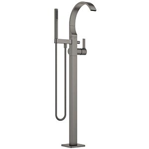 Dornbracht Cyo single-lever bath mixer 25863811-99 free-standing, with standpipe, hose shower set, Dark Platinum matt