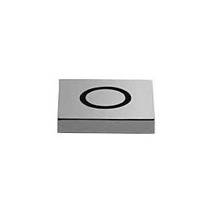 Dornbracht control button 10714970-99 square rosette, dark platinum matt