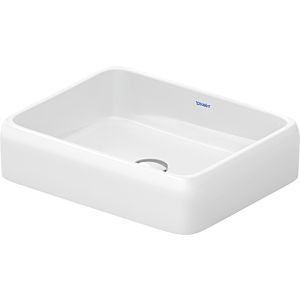 Duravit Qatego countertop basin 2383500079 without tap hole bank, tap hole and overflow, white high gloss