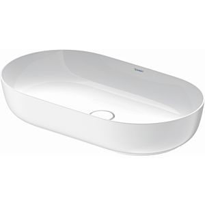 Duravit Luv countertop washbasin 0379702600 70x40cm, ground, without tap hole, overflow, tap hole bank, white/white