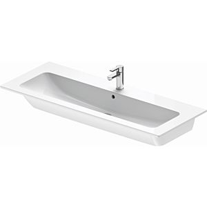 Duravit Me by Starck meuble lavabo 2361120000 123 x 49 cm, avec trou pour robinetterie, avec trop-plein, avec banc pour robinetterie, blanc