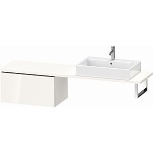 Duravit L-Cube Unterschrank LC584302222 72 x 47,7 cm, weiß hochglanz, für Konsole, 1 Auszug