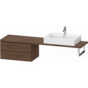 Duravit L-Cube base cabinet LC584802121 72 x 47.7 cm, dark walnut, for console, 2 drawers
