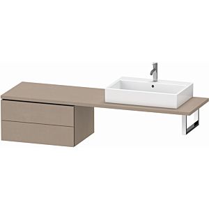 Duravit L-Cube base cabinet LC585907575 72 x 54.7 cm, linen, for console, 2 drawers