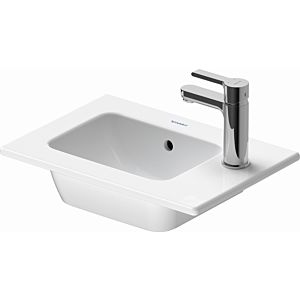 Duravit ME by Starck Handwaschbecken 07234300001 43 x 30 cm, weiss, wondergliss, mit Hahnloch