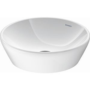 Duravit D-Neo vasque à poser 23714000701 40cm, wondergliss blanc, sans trop-plein, sans trou pour robinet