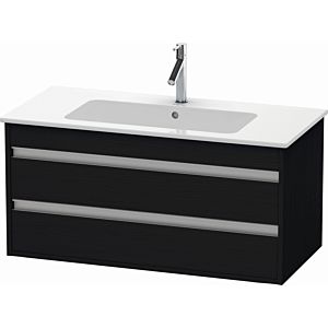 Duravit Ketho vanity unit KT643001616 100 x 47.5 cm, Eiche schwarz , 2 drawers, wall-hung