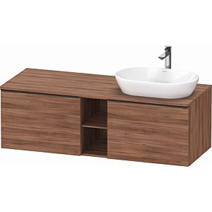Duravit D-Neo DE4950R7979 140 x 55 cm, Natural Walnut , wall-mounted, 801 , 2000 console plate, basin on the right