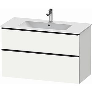 Duravit D-Neo vanity unit DE436301818 101 x 46.2 cm, White Matt , wall- 2000 , match3 drawer, 2000 pull-out