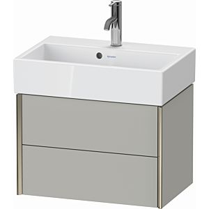 Duravit XViu vanity unit XV43160B107 58.4x38.4x39.7cm, 2 drawers, matt champagne, matt concrete gray