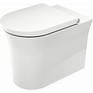 Duravit White Tulip Stand-Tiefspül-WC 2001092000 37x58cm, 4,5 l, Abgang waagerecht, Rimless, weiß Hygiene Glaze