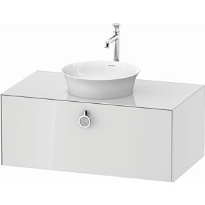 Duravit White Tulip vanity unit WT498108585 100 x 55 cm, White High Gloss , wall- 2000 , match3 pull-out with handle, 2000 console plate