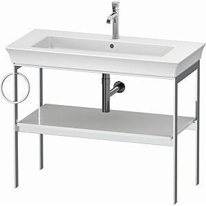 Duravit White Tulip washbasin console WT4544L8585 98.4 x 45 cm, White High Gloss , floor-standing, metal, 2000 towel rail on the left