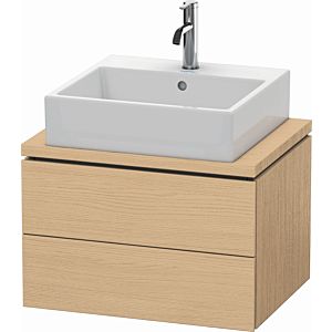 Duravit L-Cube meuble sous-vasque LC580503030 62 x 47,7 cm, Eiche natur , pour console, 2 tiroirs