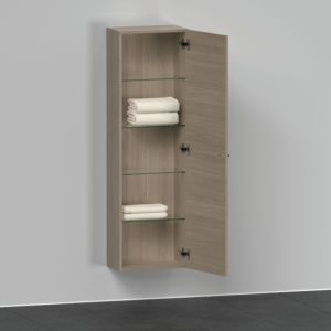Duravit D-Neo cabinet DE1318R3535 40 x 24 cm, oak terra, 2000 door, right, 4 glass shelves