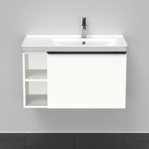Duravit D-Neo vanity unit DE425701818 78.4 x 45.2 cm, White Matt , wall- 2000 , match3 pull-out, shelf element on the side