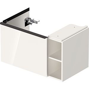 Duravit D-Neo vanity unit DE425802222 78.4 x 45.2 cm, White High Gloss , wall- 2000 , match3 pull-out, shelf element on the side