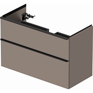 Duravit D-Neo vanity unit DE435604343 98.4 x 45.2 cm, Basalt Matt , wall- 2000 , match3 drawer, 2000 pull-out