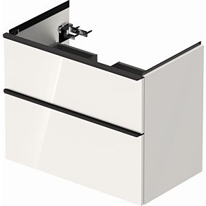 Duravit D-Neo vanity unit DE435702222 78.4 x 45.2 cm, White High Gloss , wall-mounted, 2000 drawer, 2000 pull-out