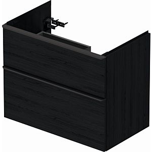 Duravit D-Neo vanity unit DE435801616 78.4 x 45.2 cm, black oak, wall- 2000 , match2 drawer, 2000 pull-out