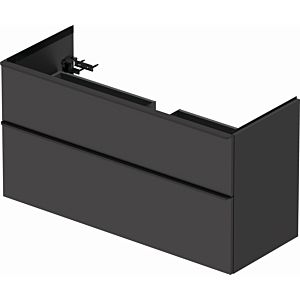 Duravit D-Neo vanity unit DE436404949 121 x 46.2 cm, Graphite Matt , wall- 2000 , match3 drawer, 2000 pull-out