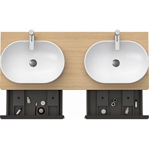 Duravit D-Neo DE4950B3030 140 x 55 cm, natural oak, wall-mounted, 801 , 2000 console plate, basin on both sides