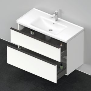 Duravit D-Neo vanity unit DE435601818 98.4 x 45.2 cm, White Matt , wall- 2000 , match3 drawer, 2000 pull-out