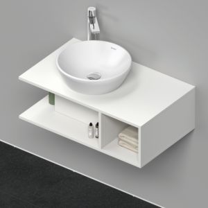 Duravit D-Neo vanity unit DE491801818 80 x 48 cm, White Matt , wall- 2000 , match3 compartment, 2000 console plate