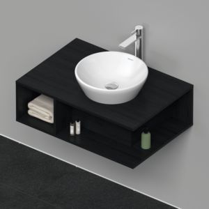 Duravit D-Neo sous-lavabo DE495801616 80 x 55 cm, chêne noir, 2000 compartiment, 2000 console console, montage mural