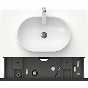 Duravit D-Neo vanity unit DE496801818 100 x 55 cm, White Matt , wall-hung, 2 drawers, 2000 console plate