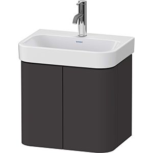 Duravit Happy D.2 Plus meuble sous-lavabo HP4384080800000 47,5x35cm, 2 portes, graphite super mat