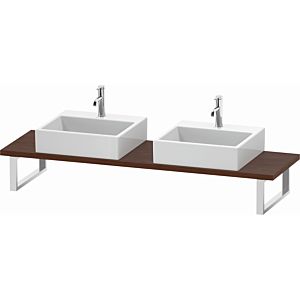 Duravit L-Cube console LC105C01313 thickness 3 cm, american walnut, for Wash Bowls , variable
