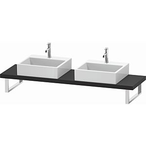 Duravit L-Cube console LC101C08080 thickness 4.5 cm, graphite super matt, for Wash Bowls , variable