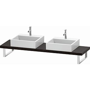 Duravit L-Cube console LC101C07272 thickness 4.5 cm, brushed dark oak, for Wash Bowls , variable