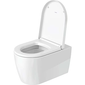 Duravit Me by Starck wall-mounted washdown toilet set 45290900A11 with toilet seat, rimless, white WonderGliss