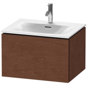 Duravit L-Cube vanity unit LC613501313 62 x 48, 2000 cm, American walnut, 2000 pull-out, wall-hung